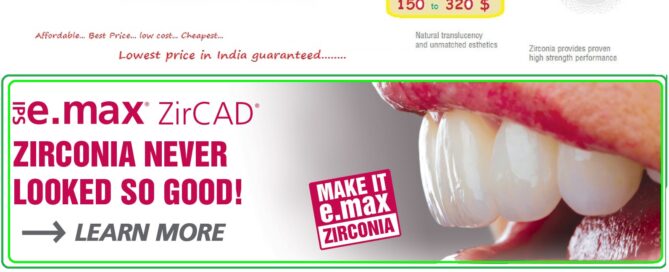 Best Top Zirconia, Porcelain, Ceramic Dental Crown treatment procedure specialist Dentist Dental Clinic in India.